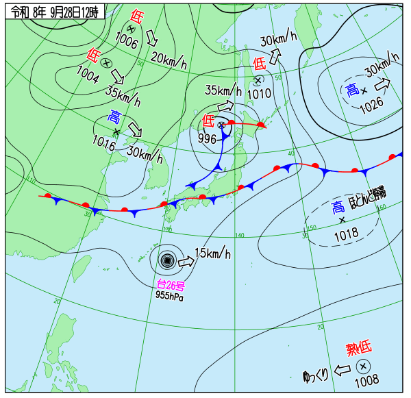 天気図 天気図