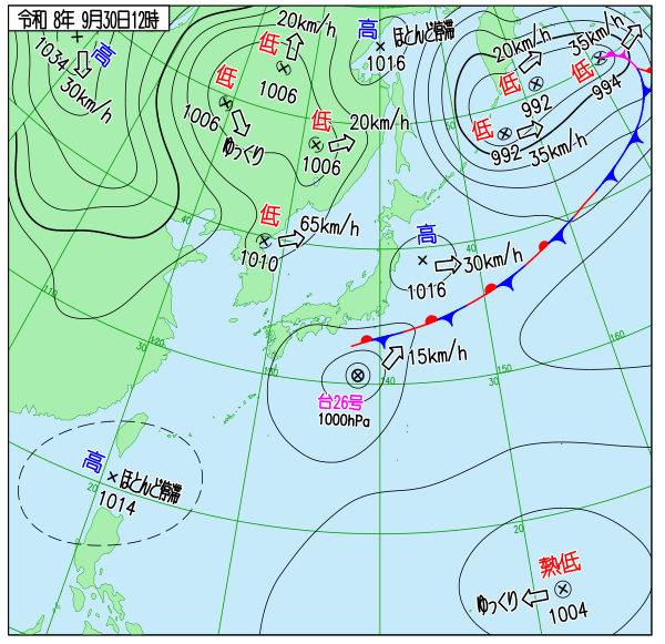 天気図 天気図