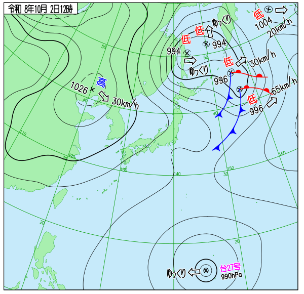 天気図 天気図