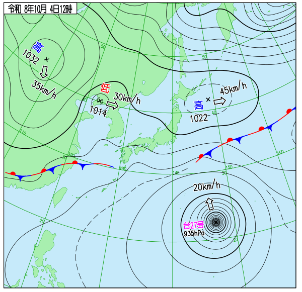 天気図 天気図