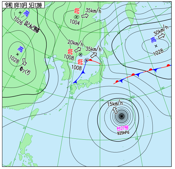天気図 天気図