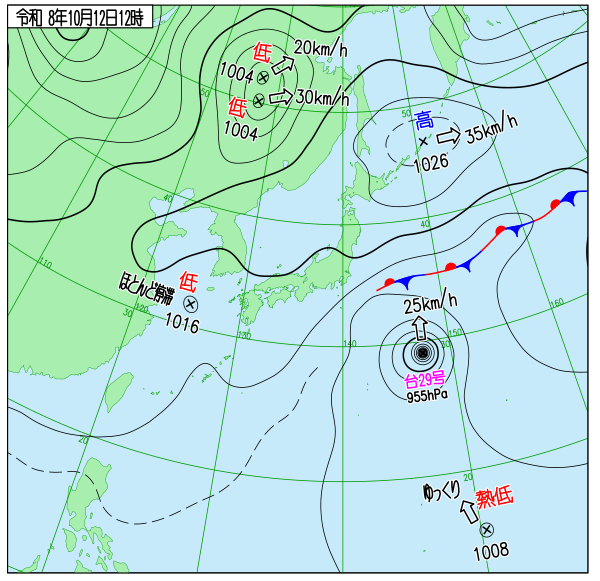天気図 天気図