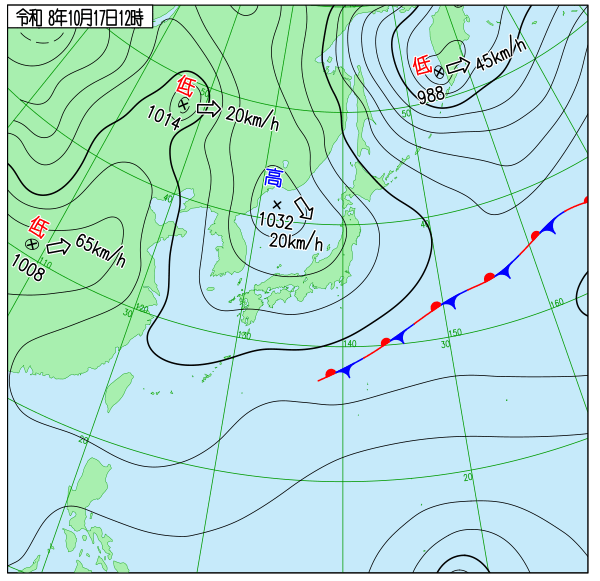 天気図 天気図