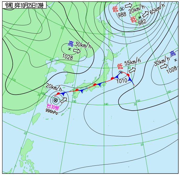 天気図 天気図