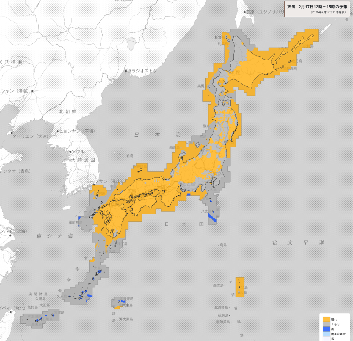 天気分布 天気分布